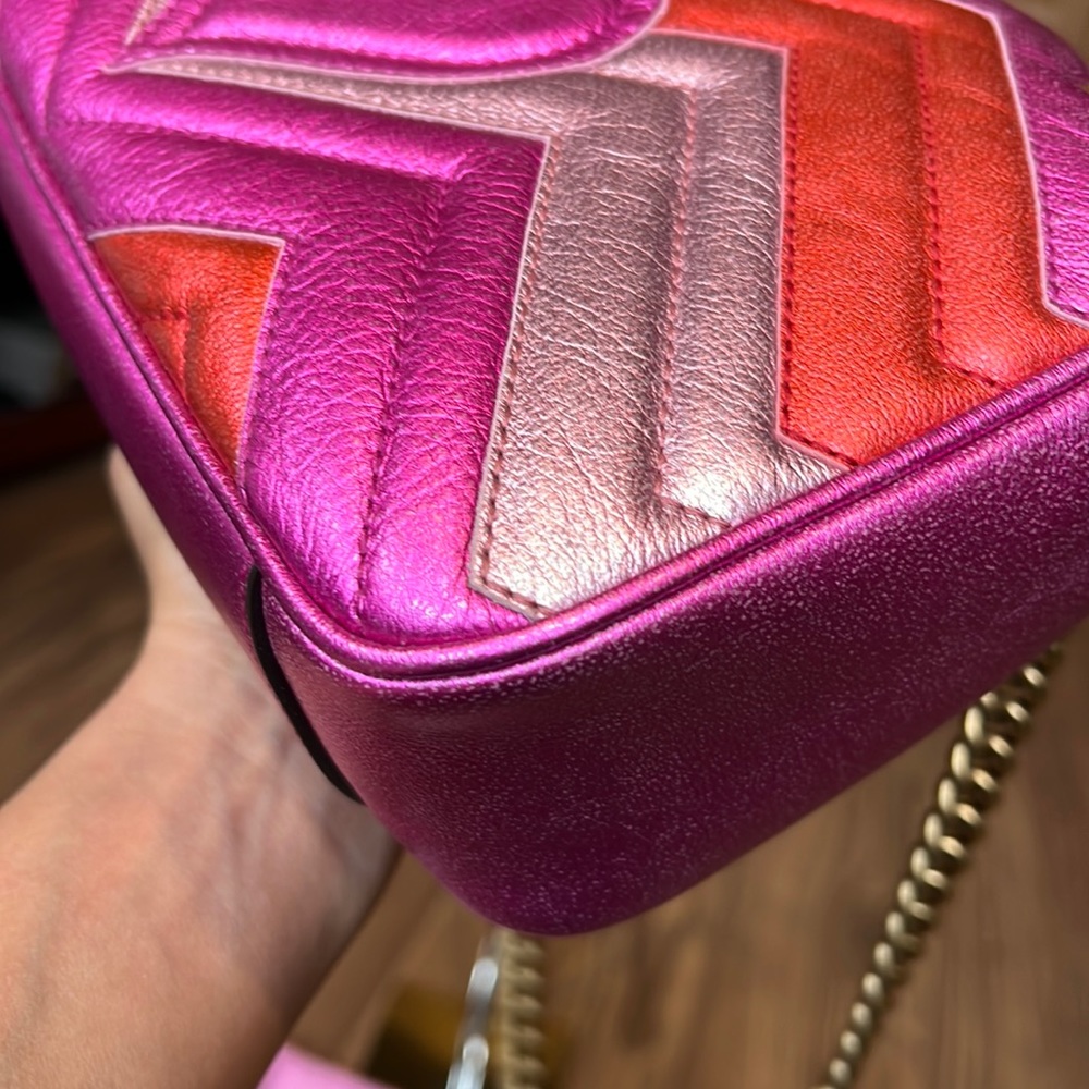 A116- 💯 % authentic Gucci limited Marmont shoulder bag - Picture 7 of 17